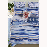 Barefoot Bungalow Crystal Cove Quilt and Pillow Sham Set - Blue