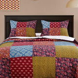 Barefoot Bungalow Normandy Floral Print Reversible Perfect Pillow Sham - Multicolor