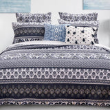 Barefoot Bungalow Native Reversible Quilt And Pillow Sham Set - Indigo