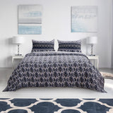 Barefoot Bungalow Native Reversible Quilt And Pillow Sham Set - Indigo
