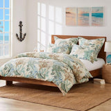 Barefoot Bungalow Atlantis Luxurious Comfortable 3 Pieces Duvet Cover Set Jade