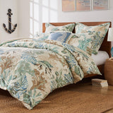 Barefoot Bungalow Atlantis Luxurious Comfortable 3 Pieces Duvet Cover Set Jade