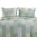 Greenland Home Fashions Barefoot Bungalow Juniper Geometric Patterns in Natural Colors and Classic Motifs Pillow Sham - Sage