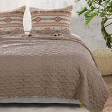 Barefoot Bungalow Phoenix Quilt And Pillow Sham Set - Tan