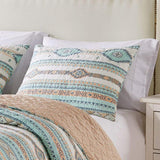 Barefoot Bungalow Phoenix Quilt and Pillow Sham Set - Turquoise