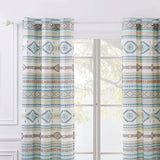 Greenland Home Fashions Barefoot Bungalow Phoenix Window Panel Pair - 42x84", Turquoise