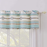 Greenland Home Fashions Barefoot Bungalow Phoenix Window Valance - 84x16", Turquoise