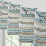 Greenland Home Fashions Barefoot Bungalow Phoenix Window Valance - 84x16", Turquoise