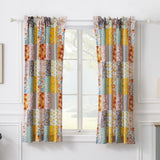 Barefoot Bungalow Carliei Curtain Panel Pair - Set of 2 - 50x63" and 3x24", Calico