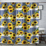 Barefoot Bungalow Sunflower Bath Shower Curtain - Gold 72x72