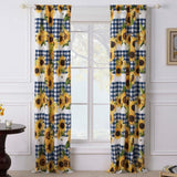 Greenland Home Fashions Barefoot Bungalow Sunflower Window Panel Pair - 42x84", Gold