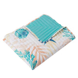 Greenland Home Fashions Montego Accessory Throw - Aqua 50x60