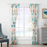 Greenland Home Fashions Montego Window Panel Pair - 42x84", Aqua