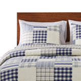 Greenland Home Fashions Napa Pillow Sham - Standard 20x26", Blue