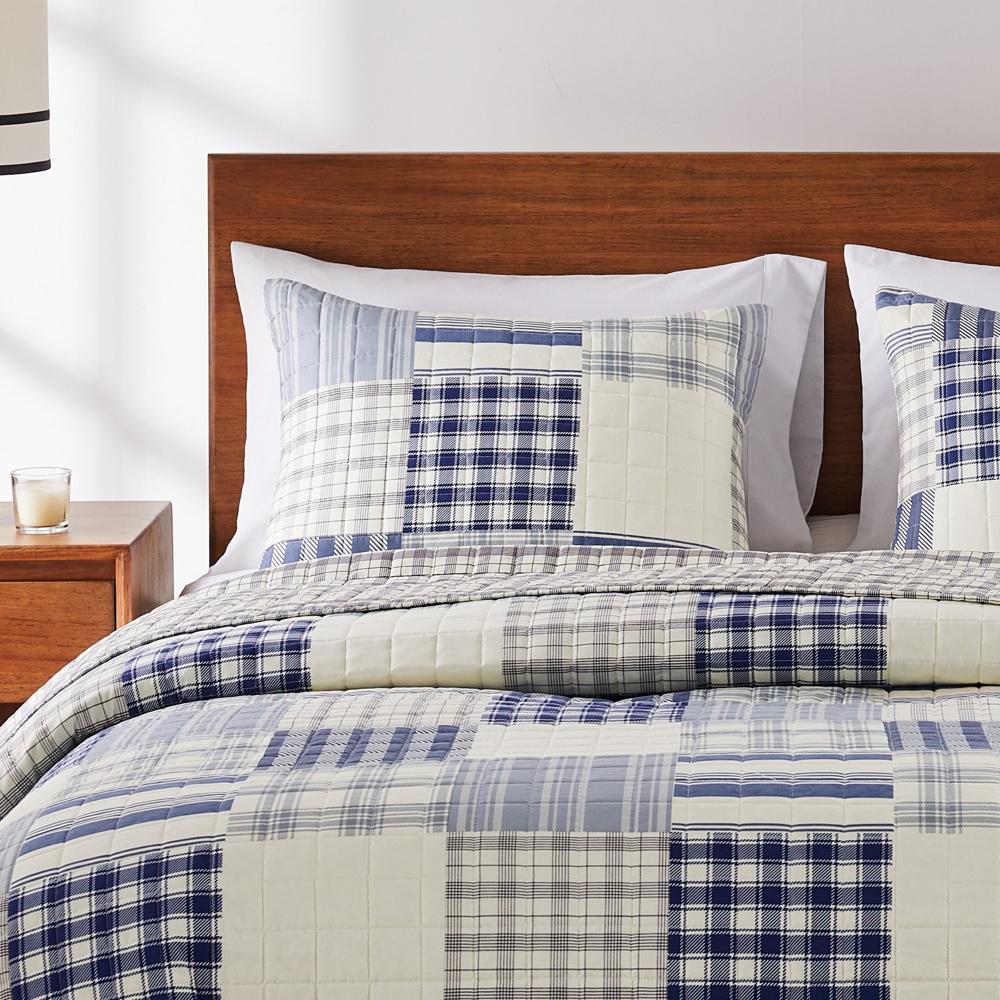 Greenland Home Fashions Napa Pillow Sham - Standard 20x26", Blue