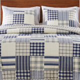 Greenland Home Fashions Napa Pillow Sham - Standard 20x26", Blue
