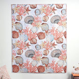 Greenland Home Fashions Beach Days Accessory Throw - Coral 50x60