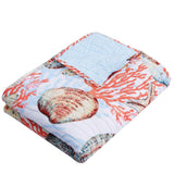 Greenland Home Fashions Beach Days Accessory Throw - Coral 50x60