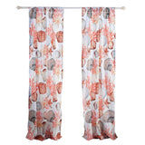 Greenland Home Fashions Beach Days Window Panel Pair - 42x84", Coral