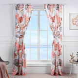 Greenland Home Fashions Beach Days Window Panel Pair - 42x84", Coral