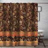 Barefoot Bungalow Audrey Bath Shower Curtain - 72x72", Chocolate