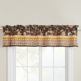 Barefoot Bungalow Audrey Valance Window Treatment - 84x16", Chocolate