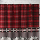 Greenland Home Fashions Timberline Bath Shower Curtain - 72x72", Red