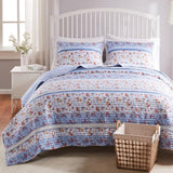 Greenland Home Betty Lace-Embellished Oversized Quilt and Pillow Sham Set - White