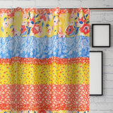 Greenland Home Skylar Ruffle-Embellished Shower Curtain - 72x72", Calico