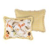 Somerset Ruffle-Trimmed Quilted Reversible Pillow Sham Gold by Greenland Home Fashions