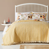 Greenland Home Somerset Ruffled Country Gingham Quilt Set