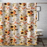 Somerset Ruffle-Trimmed Shower Curtain 72 "x 72" Gold by Greenland Home Fashion