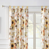 Somerset Curtain Panels (Set of 2) with Tiebacks 84" x 42" Gold by Greenland Home fashions