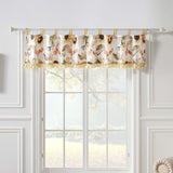 Somerset Ruffle Trimmed Window Valance 84" x 19" Gold by Greenland Home Fashion