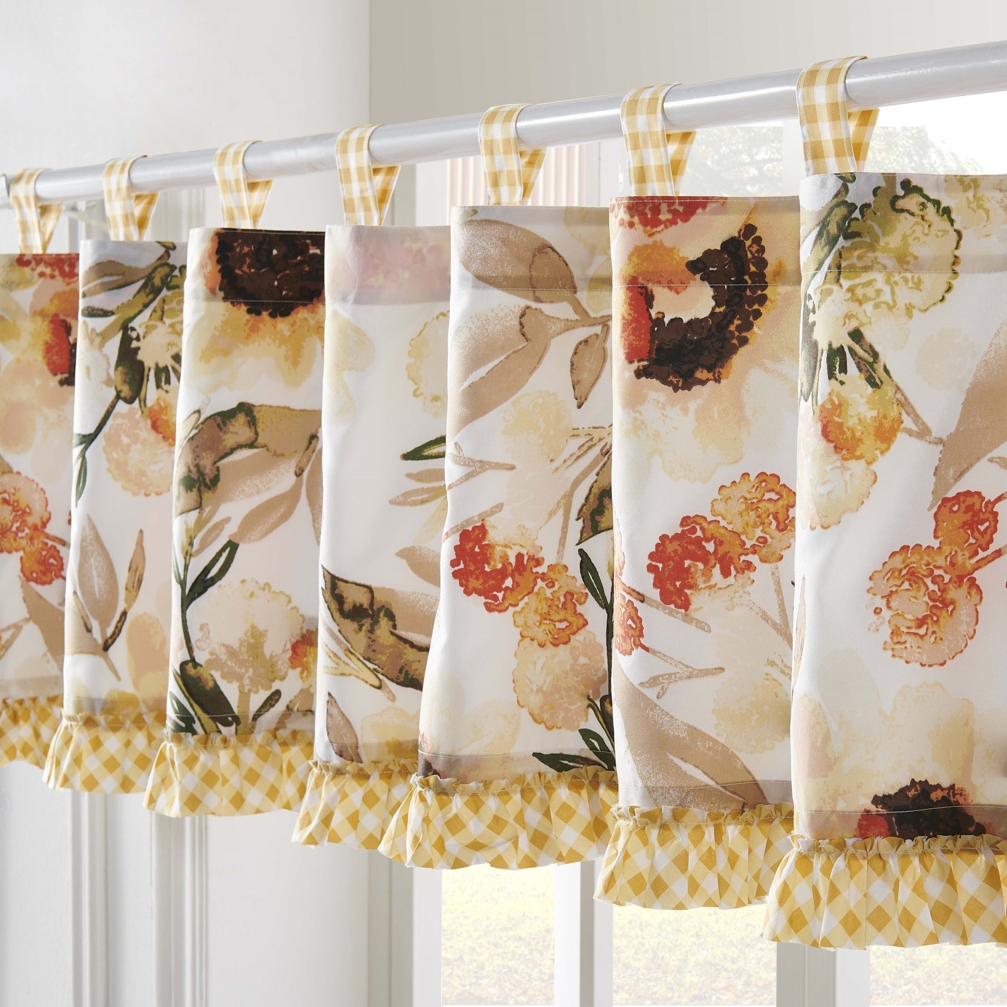 Somerset Ruffle Trimmed Window Valance 84" x 19" Gold by Greenland Home Fashion