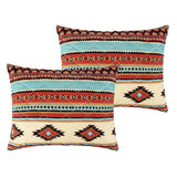 Red Rock Primitive Geometric Motifs Pillow Sham Clay by Greenland Home Fashions