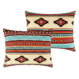 Red Rock Primitive Geometric Motifs Pillow Sham Clay by Greenland Home Fashions