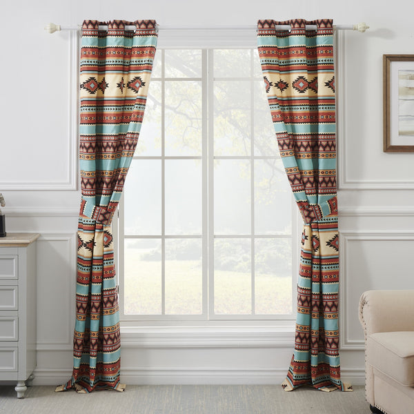 Red Rock Grommeted Blackout Curtain Panels Pair 48" x 84" Clay by Greenland Home