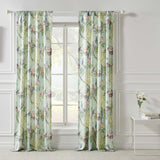 Pavona Enchanted Garden Curtain Panels with Tiebacks 84" by Greenland Home Fashions