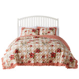 Greenland Home Wheatly Farmhouse Gingham Quilt Set