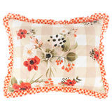 Wheatly Farmhouse Gingham Sham Standard 20" x 26" Truffle by Greenland Home Fashion