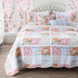 Greenland Home Everly Shabby Chic Floral Design Quilt Set