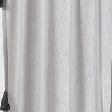 Greenland Home Fashion Monterrey 3" Rod Pocket Light Filtering Curtain Panel Pair Each Panel 42" x 84" Gray