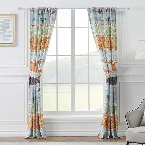 Barefoot Bungalow Carlie High Quality Light Filtering Window Panel Pair - Each 4