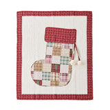 Greenland Home Fashion Jolly Stocking Ultra Soft High-Quality Throw Blanket Standard Red