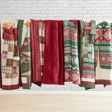 Greenland Home Fashion Ugly Sweater Ultra Soft High-Quality Throw Blanket Standard Red