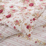 Greenland Home Fashions Antique Rose Luxurious Comfortable 3 Pieces Duvet Cover Set Ivory