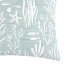 Greenland Home Fashions Marina Luxurious Modern Ultra Soft Pillow Sham Seafoam