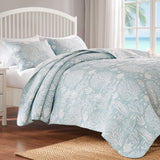 Greenland Home Fashions Marina Luxury Modern Design Coverlet Set for Bed Seafoam