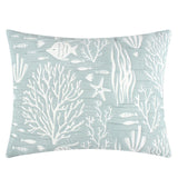 Greenland Home Fashions Marina Luxurious Modern Ultra Soft Pillow Sham Seafoam